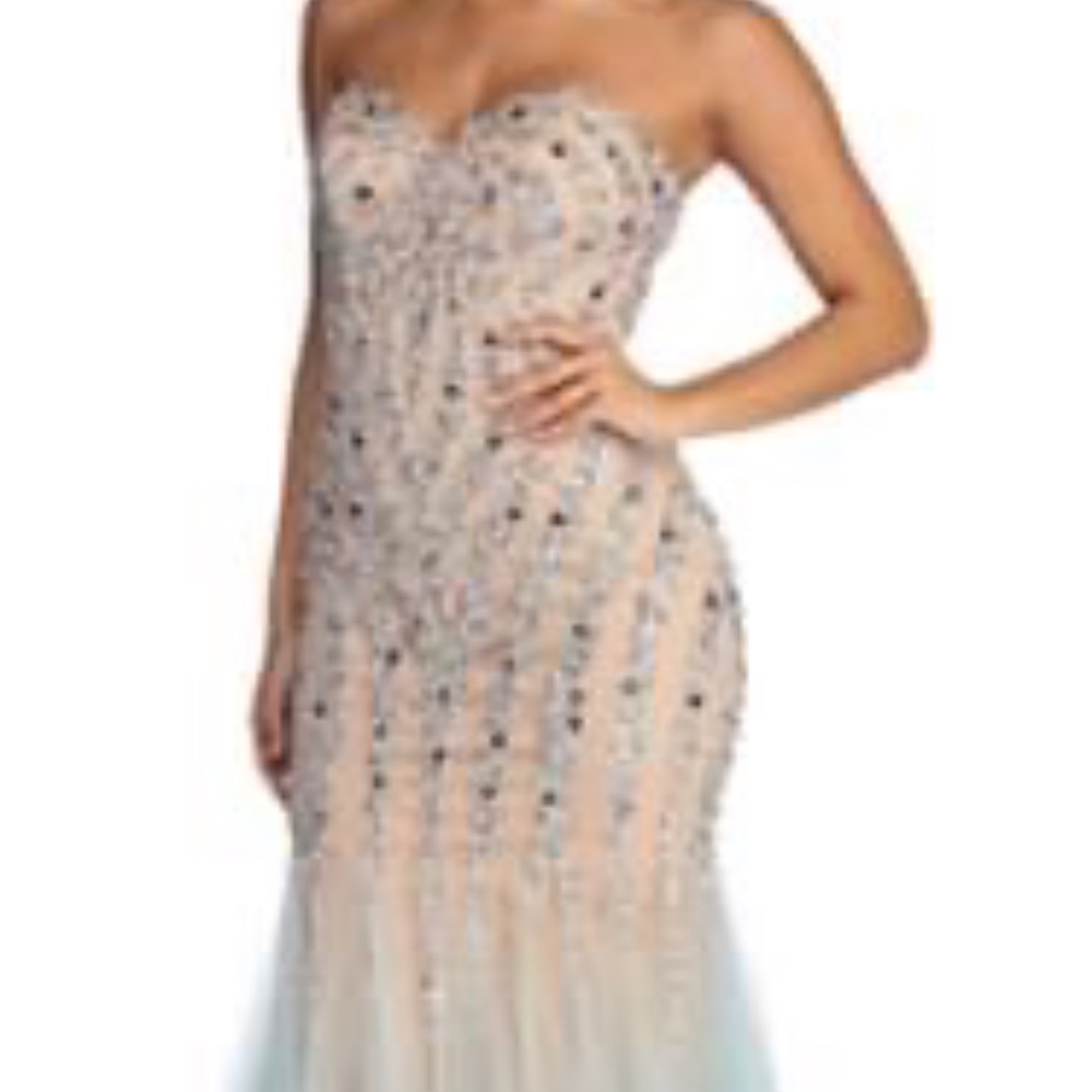 Strapless Beaded Dress